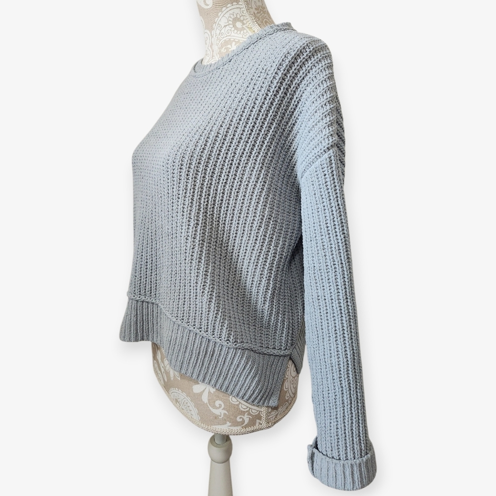 Aeropostale Crewneck Light Blue/Grey Sweater Size S